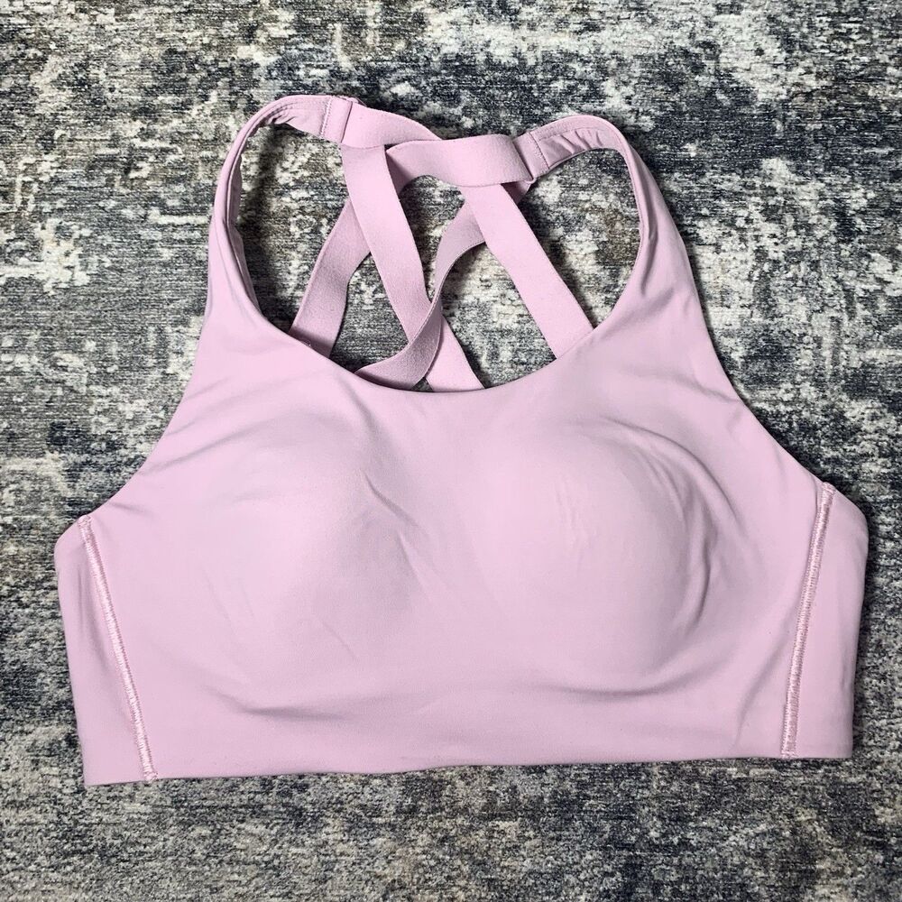 Lululemon Light Pink Sports Bra Adjustable Strap Size 32C Womens